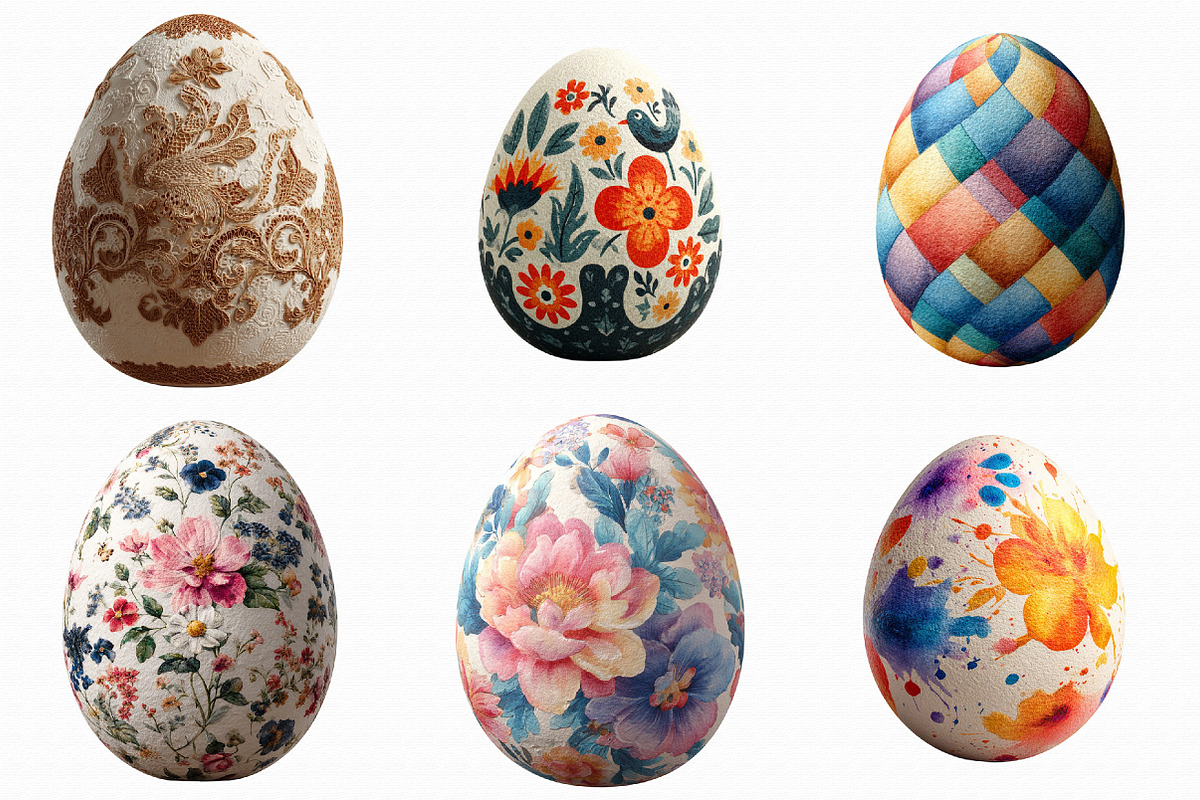 Easter Egg Pattern Clipart, an Illustration by Libby Wishes (Photo 3 of 7)