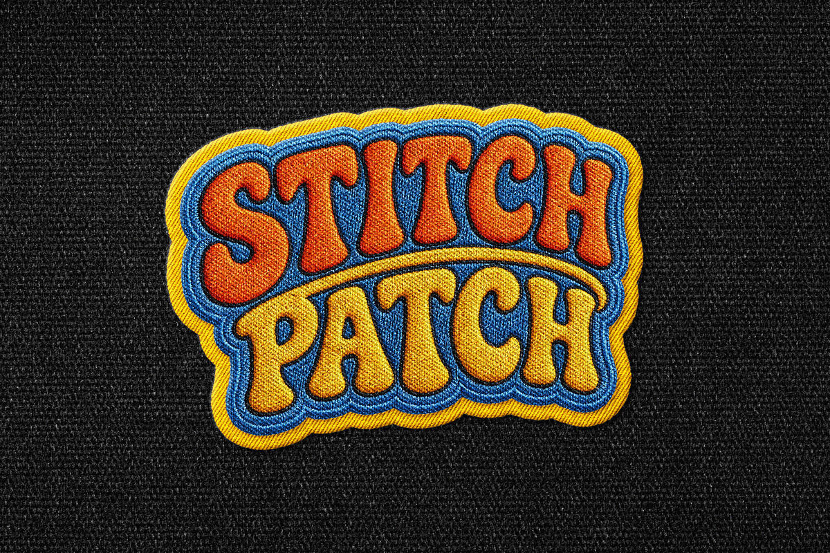 Embroidery Patch Mockup, a Merchandise Mockup by Design Squad (Photo 2 of 4)