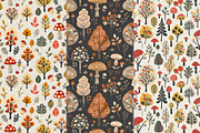 8 Oliver's Autumn Woods Patterns, a Pattern Graphic by Inknfolly (Thumbnail 3 of 5)