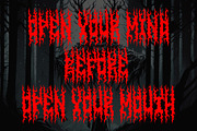 Ravenous - Death Metal Font, a Blackletter Font by Fonday Studio (Thumbnail 6 of 6)