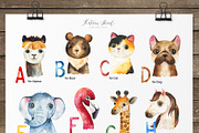 Watercolor Animal Alphabet. A to Z, an Object Graphic by Kate_Rina (Thumbnail 2 of 5)