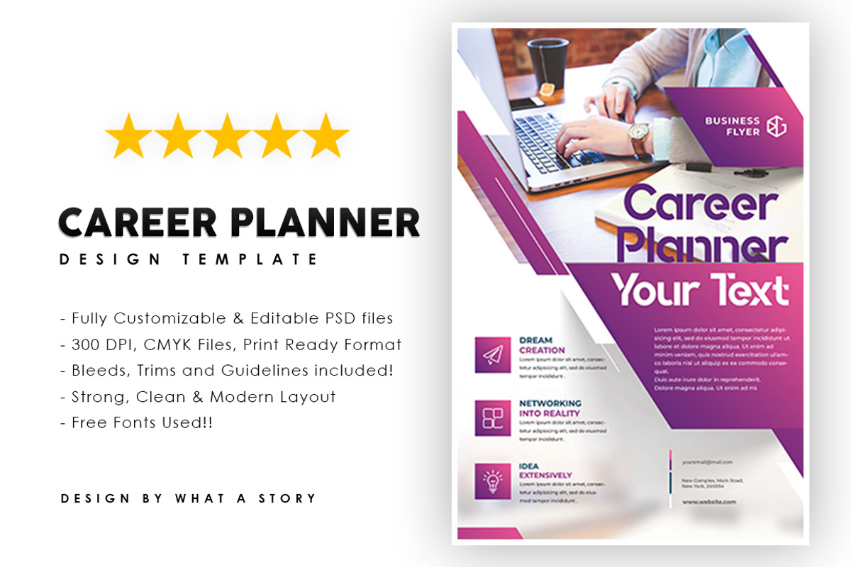 CAREER PLANNER, a Flyer Template by What a Story (Photo 1 of 2)