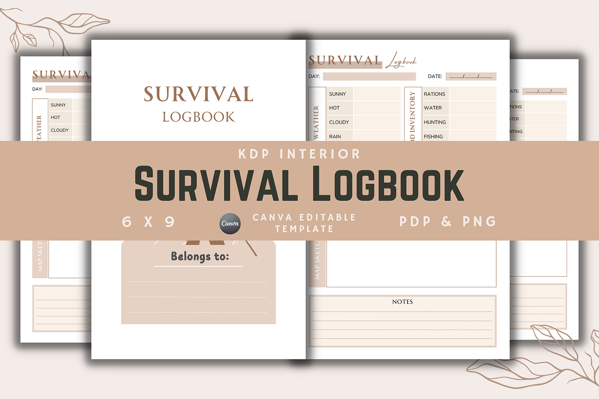 Survival Logbook | KDP Interior, a Templates & Theme by KDPISH (Photo 1 of 4)
