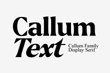 Callum Text Serif | 9 Font