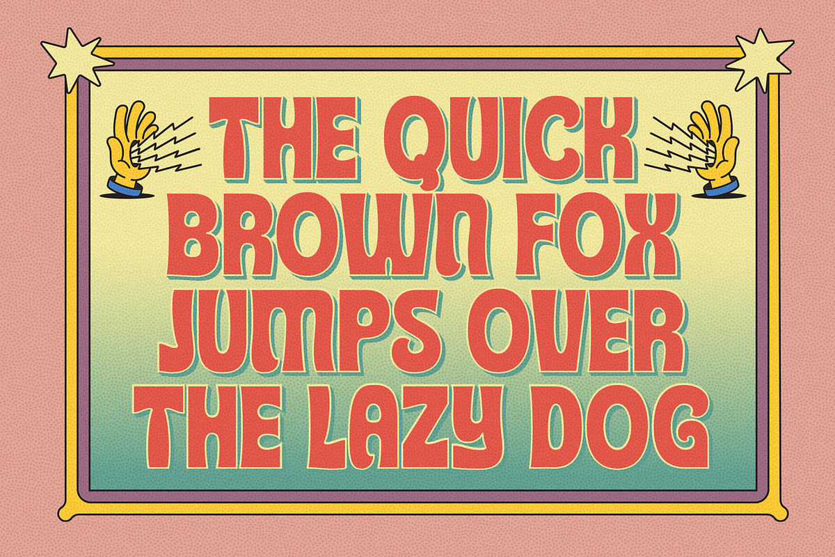 TNSC Gizard - Psychedelic Font, a Sans Serif Font by The Native Saint Club (Photo 13 of 13)