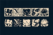 Blooming surface. Paper cut flowers, an Object Graphic by My.Ordinarty (Thumbnail 15 of 16)