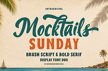 Mocktails Sunday - Tropical Font Duo