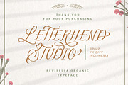 Revisella Typeface, a Script Font by Letterhend Studio (Thumbnail 9 of 9)