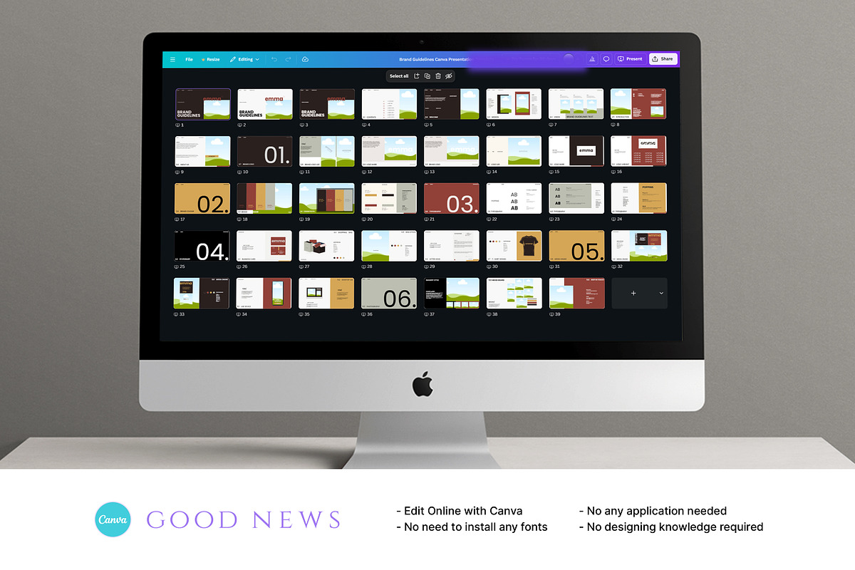 Emma | Brand Guideline Template preview 5