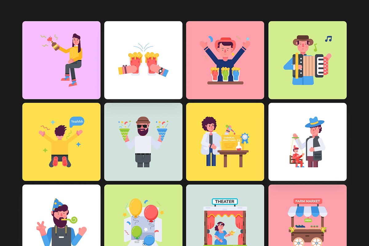 Animated People Celebrating, a Duotone Icon by Prosymbols (Photo 8 of 11)