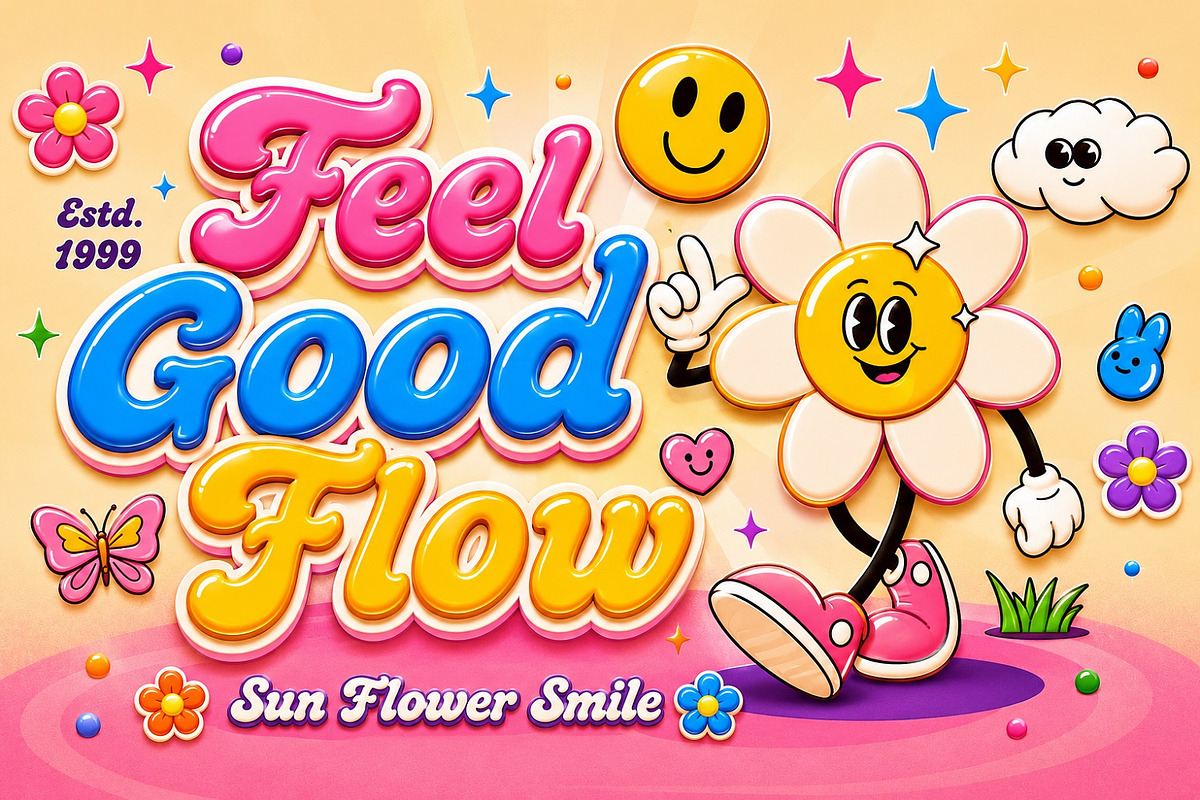 Crumbly Twinkles - Groovy Playful, a Script Font by Black Junst (Photo 4 of 10)