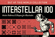 100 Interstellar Patterns and Shapes, a Pattern Graphic by BackYard Graphics Co. (Thumbnail 1 of 7)
