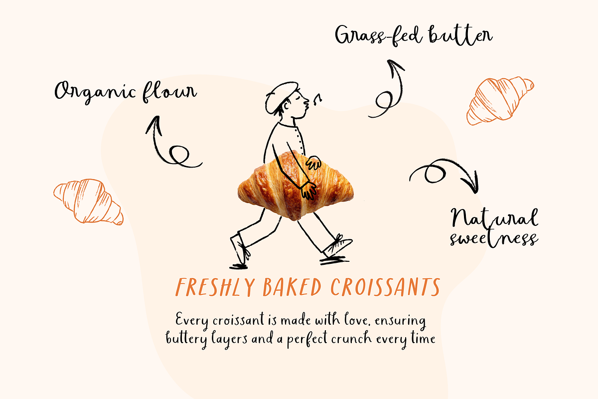 Boulangerie Colette and Friends, a Handwritten Font by Sofia Skoog (Photo 6 of 14)
