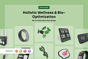 Bio Tech Style Wellness 3D Icon Pack, a Technology Illustration by twinstd (Thumbnail 1 of 7)