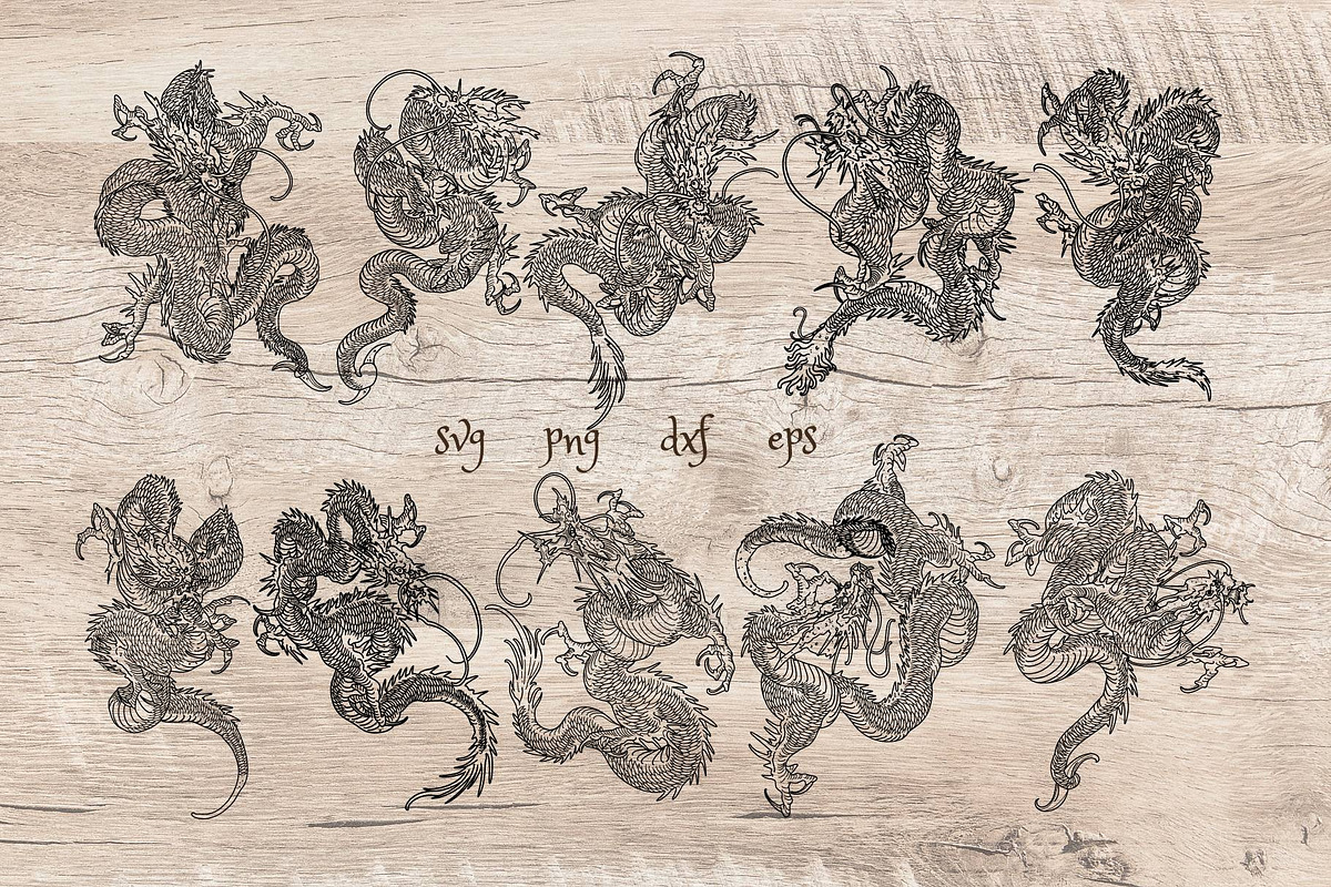 30 dragon svg, Dragon Clipart,, an Animal Illustration by TaKong Magics (Photo 2 of 3)
