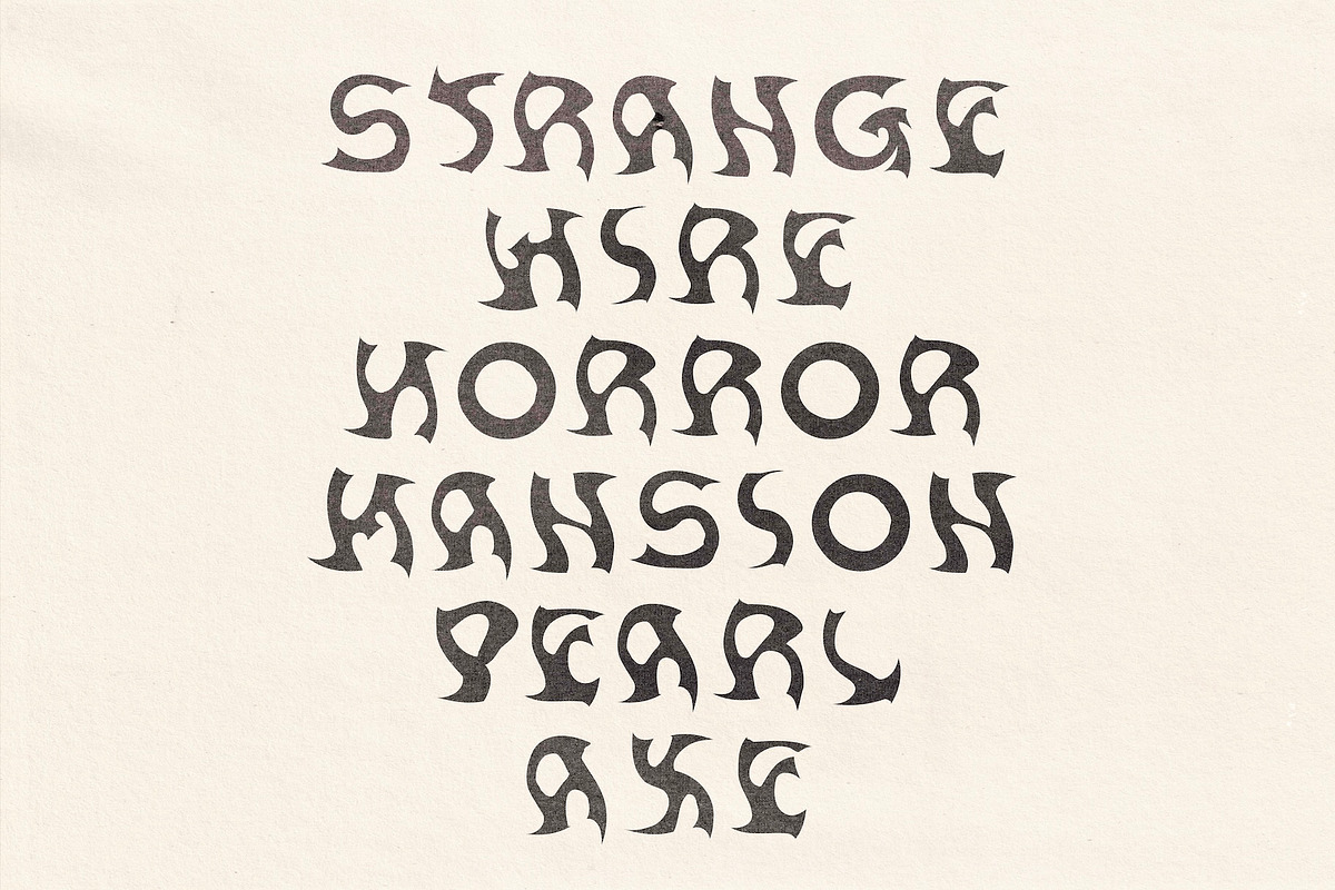 Barbed – Handmade Gothic Horror Font, a Blackletter Font by Madeline ODonoghue Design (Photo 2 of 9)