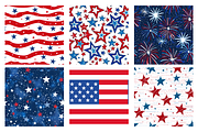 Memorial Day Seamless Pattern, a Pattern Graphic by Gloria Designed It (Thumbnail 3 of 3)