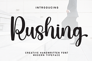 Rushing | Script Font, a Handwritten Font by Scratchones (Thumbnail 1 of 9)