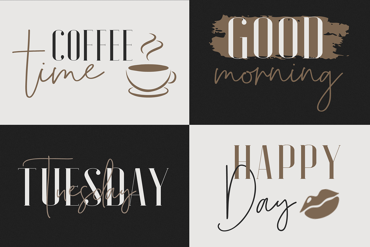 Peachy Font Duo, a Serif Font by GlitzyGrapix (Photo 3 of 21)