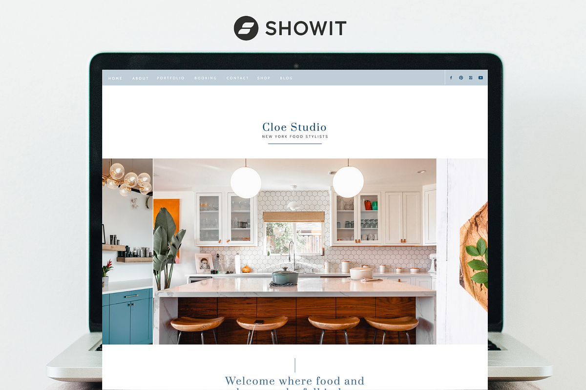 Showit Template - Cloe, a Websites & App Template by Creator Goodies (Photo 1 of 5)