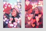 Valentine Heart Bokeh Overlays, a Texture Graphic by PhotoSpirit (Thumbnail 2 of 8)