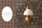 Vintage Brown Floral Print Patterns, a Pattern Graphic by Eclectic Anthology (Thumbnail 10 of 14)