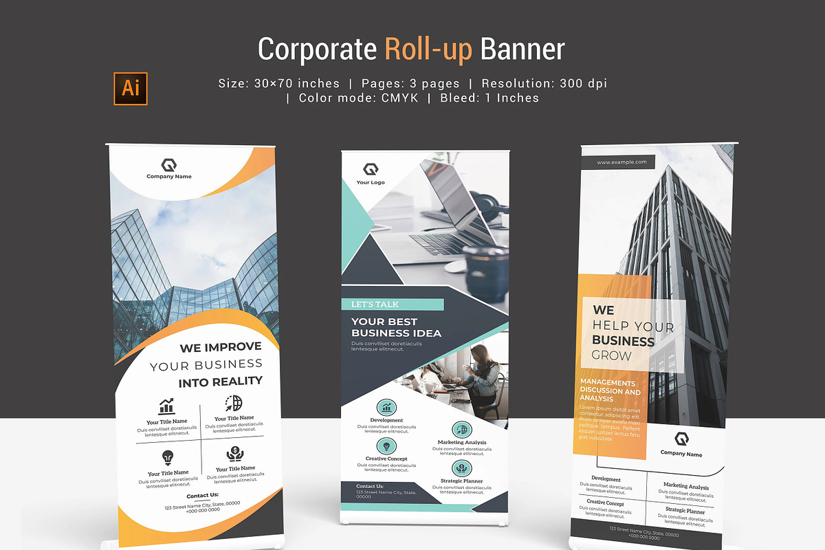 Business Roll-Up, a Stationery Template by Template Shop (Photo 1 of 4)