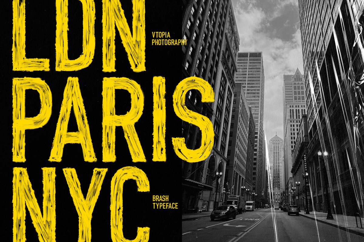 BRASH - A Dry Brush Font, a Sans Serif Font by ReveryWorks (Photo 6 of 16)
