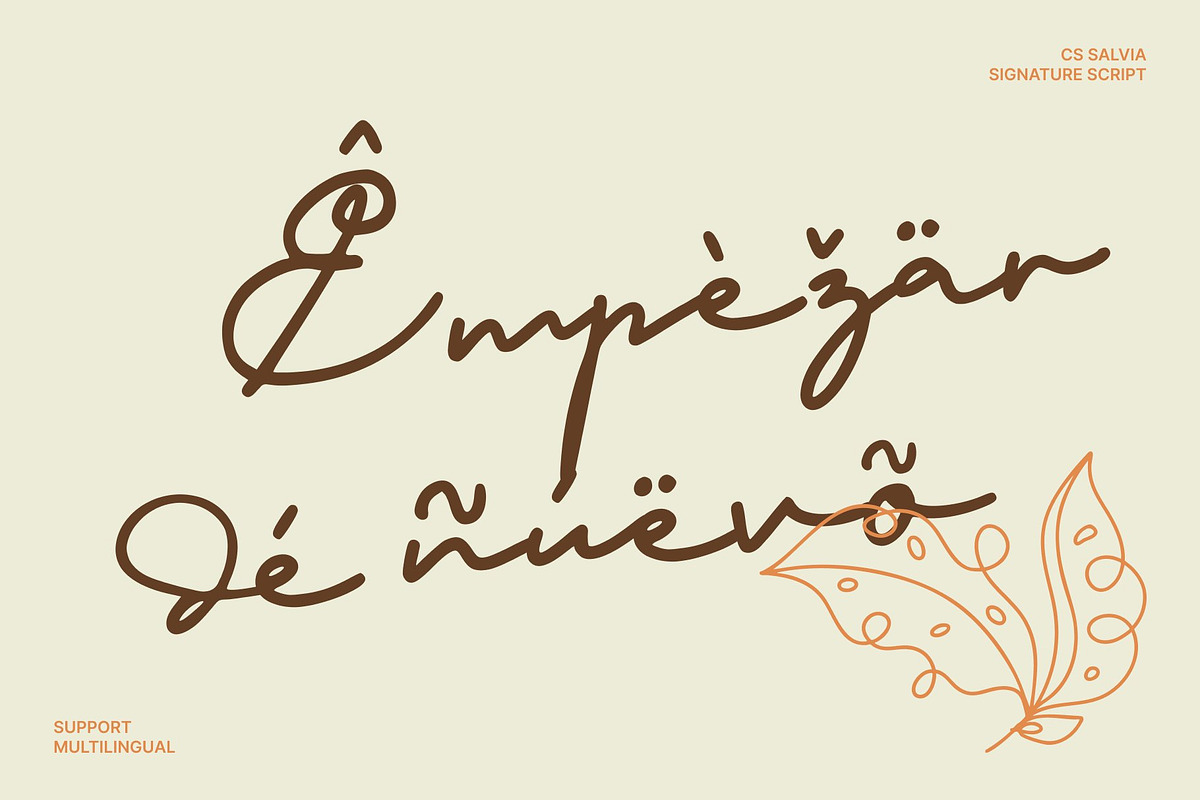 CS Salvia – Signature Font, a Script Font by Craft Supply Co. (Photo 4 of 8)