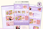 Retro Purple Y2K Website Template, a Wix Template by Template Twist Shop (Thumbnail 2 of 10)