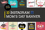 10 Mother's Day Instagram Banners, a Templates & Theme by VPB (Thumbnail 1 of 9)