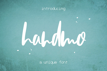 Handmo Font, a Script Font by SophieSaxo