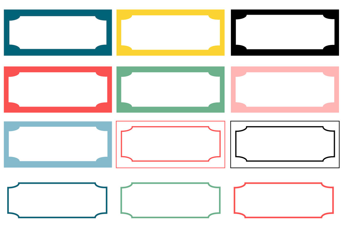 Chinoiserie Patterns Frames Labels, a Pattern Graphic by Clover & Lilly (Photo 5 of 6)