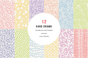 Seamless hand drawn patterns, a Pattern Graphic by Magnia (Thumbnail 1 of 4)