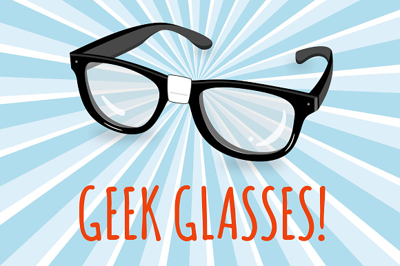 Geek Glasses Illustration preview 4