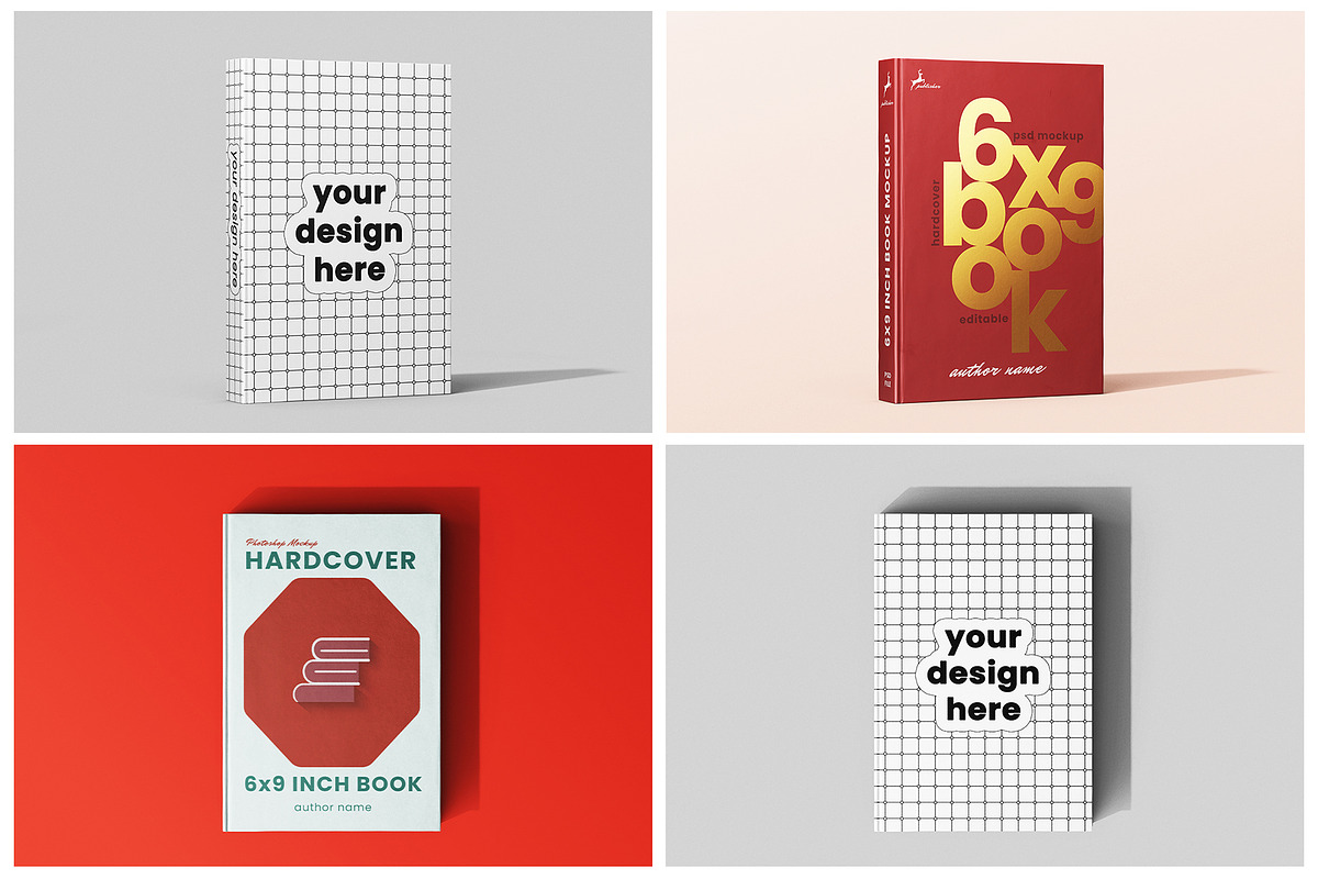 Hardcover Book 6x9 Inch Mockup Set, a Books & Magazine Mockup by Remnand Studio (Photo 8 of 11)
