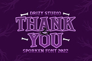 Sporken - Halloween Gothic Font, a Serif Font by Drizy (Thumbnail 10 of 10)