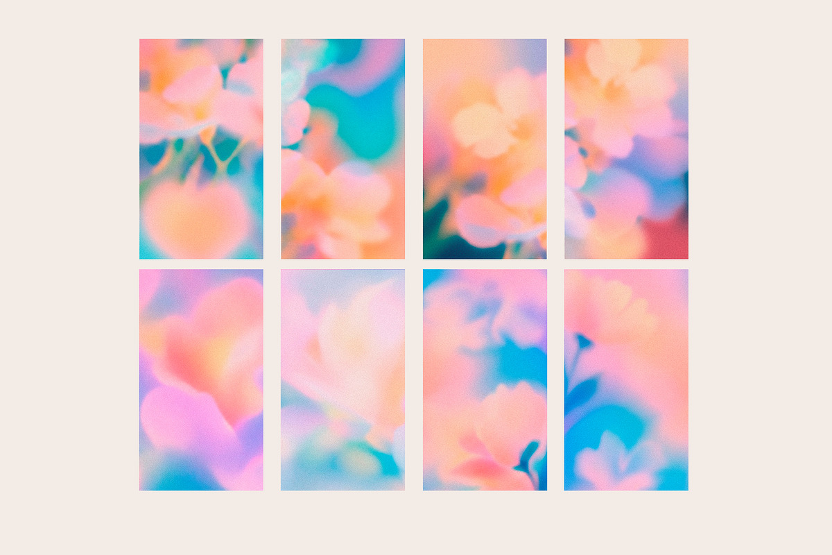 BLOOM - 20 Floral Gradients Set, a Texture Graphic by ghost friend's shop (Photo 3 of 5)