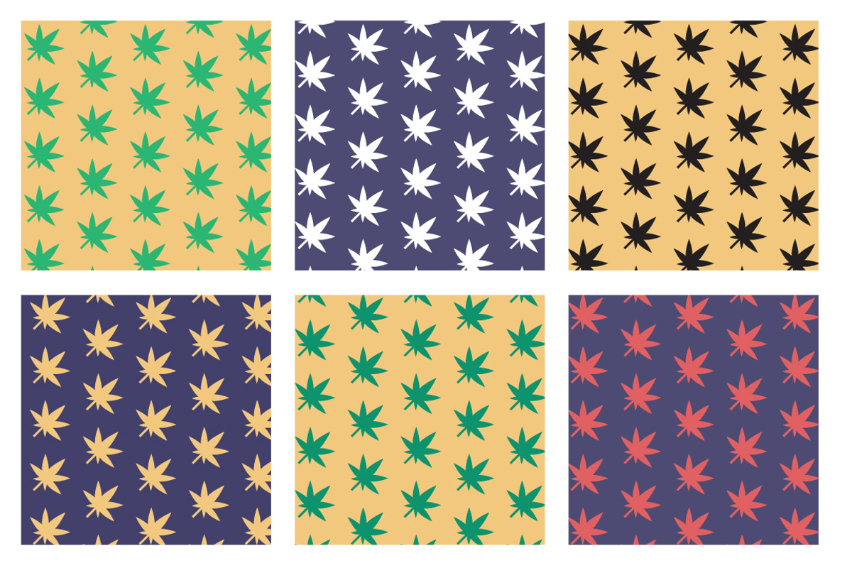 Marijuana Patterns (+ Bonus!), a Pattern Graphic by Chau (Photo 5 of 5)