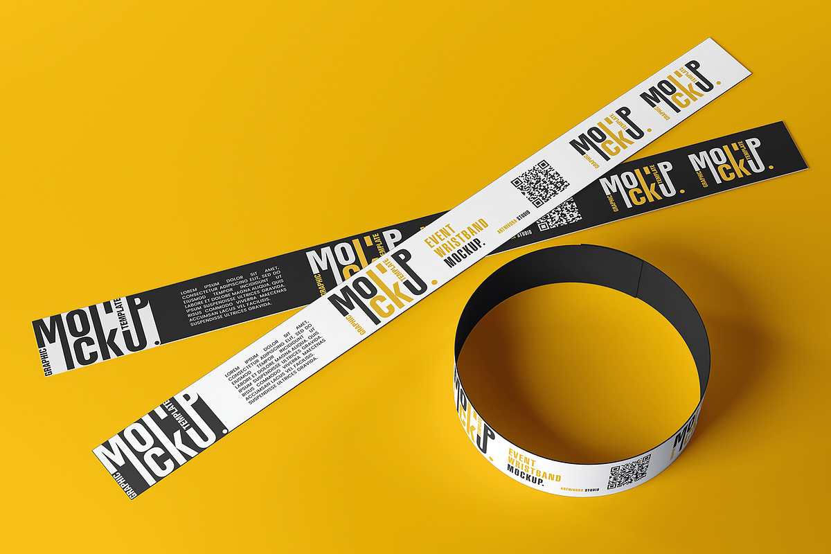 Event Wristband Mockup Sets, a Bottom Mockup by Artnivora.Std (Photo 4 of 4)