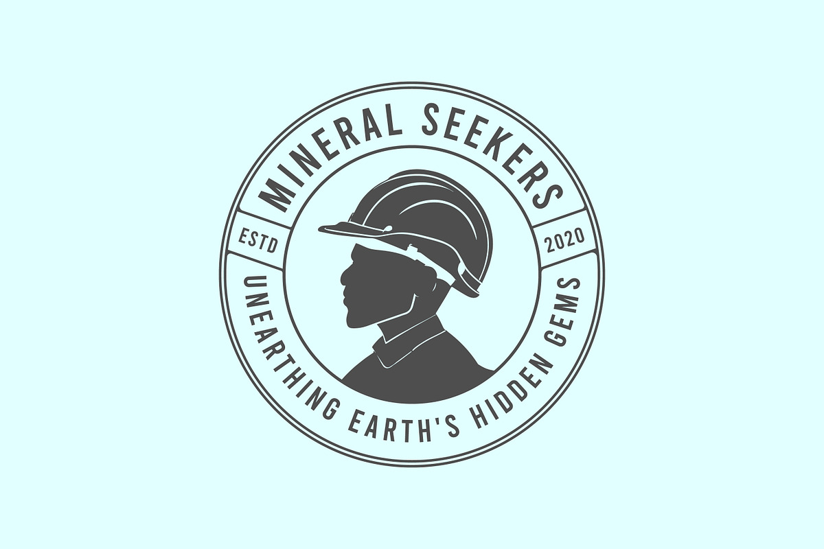 Vintage Underground Mining Logos, a Branding & Logo Template by Billah Hub (Photo 4 of 4)