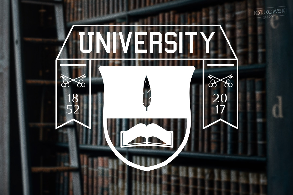 Academic College School Badges Logos, a Branding & Logo Template by Krukowski Graphics (Photo 2 of 5)