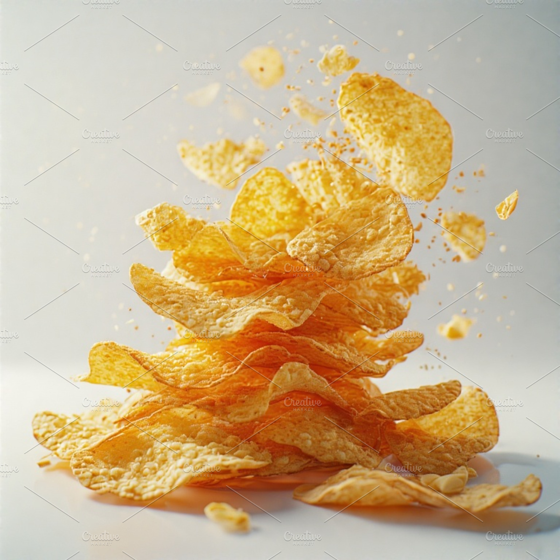 Patotoes chips stock image, a Food & Drink Photo by ComfortQ