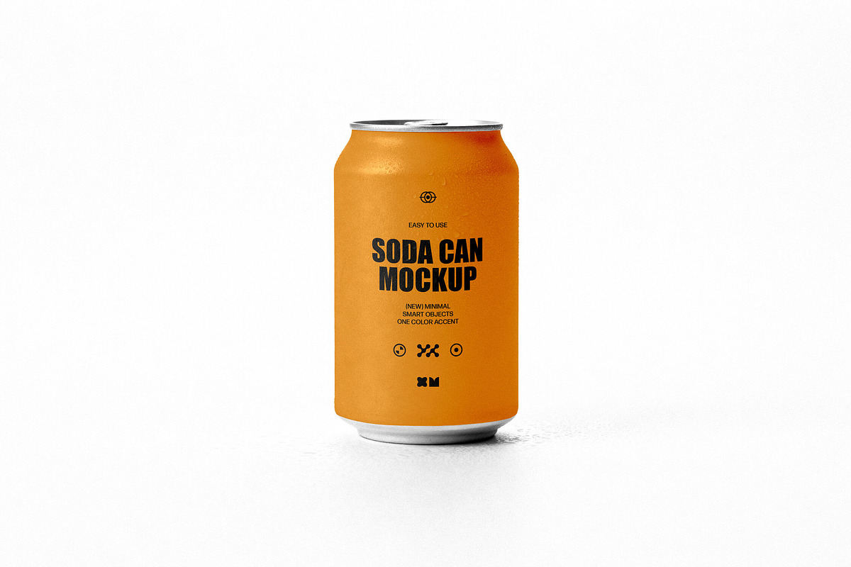 Isolated Soda Can Mockup, a Packaging Mockup by Design Squad (Photo 4 of 4)