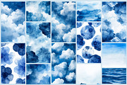 Blue Watercolor Backgrounds, an Abstract Photo by AI Petr Creative Agency (Thumbnail 5 of 7)