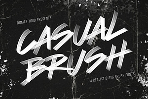 Casual Brush SVG Fonts