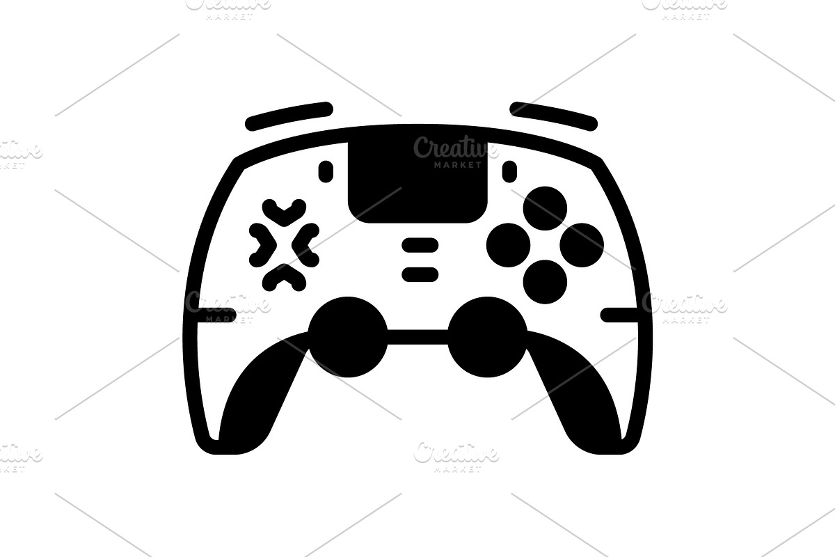 Controllers game solid icon, a Solid Icon by Creative priyanka