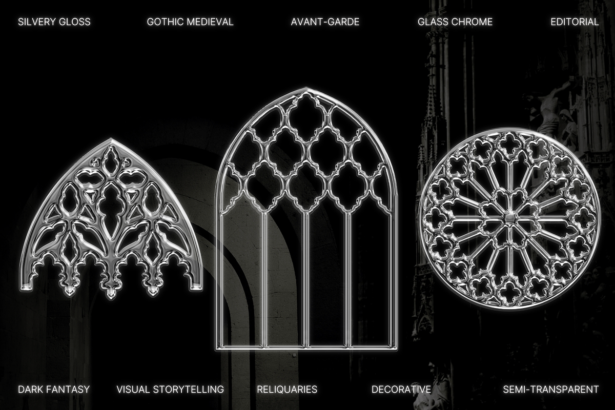 Glass Chrome Collection, an Object Graphic by The Flossy Finch (Photo 11 of 18)