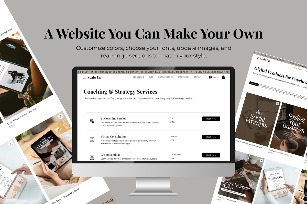 Wix Studio Template – Scale Up Coach, a Wix Template by Collette Collabs (Photo 2 of 3)