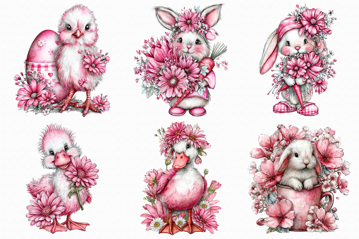 Whimsical Spring Clipart, an Illustration by Libby Wishes (Photo 3 of 5)